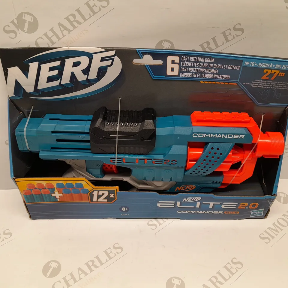BRAND NEW BOXED NERF ELITE 2.0 COMMANDER RD-5 WITH 6 DART ROTATING DRUM