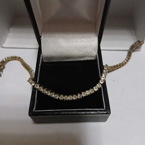 DIAMONIQUE 2.3-2.5CT FINE TENNIS BRACELET STERLING SILVER RHODIUM PLATED 