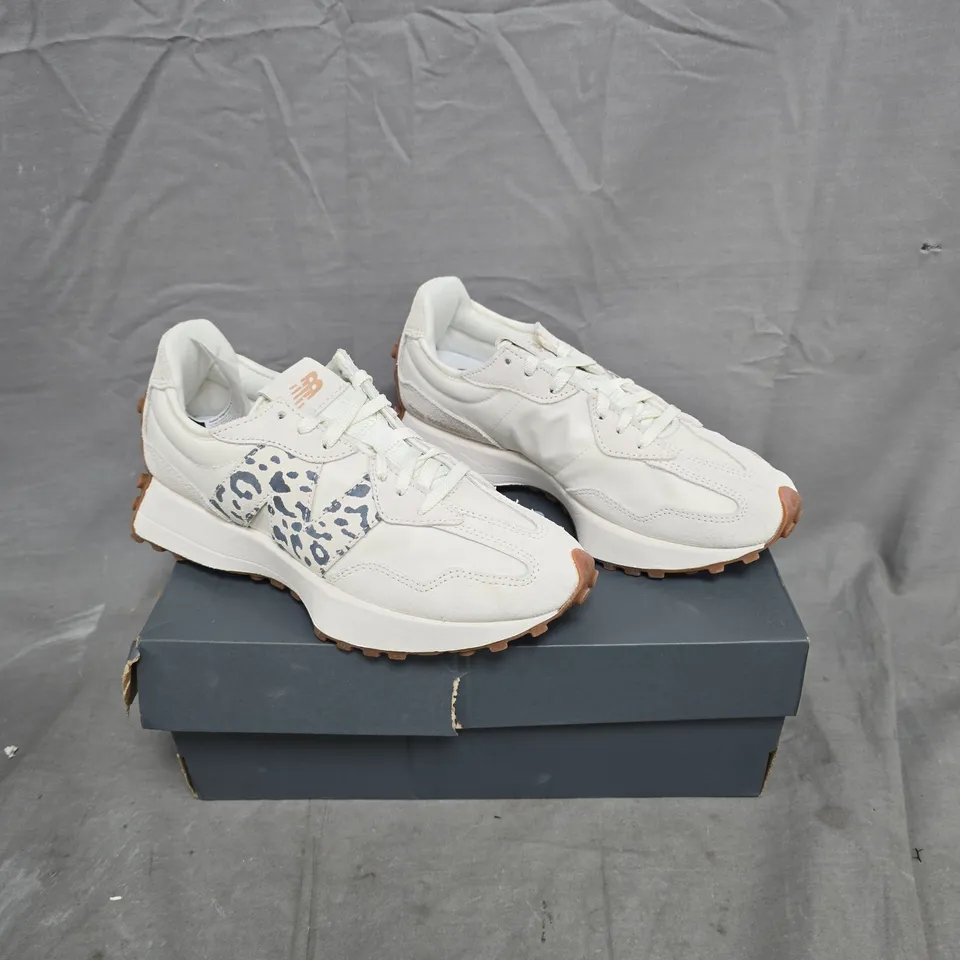 NEW BALANCE WOMENS 327 TRAINERS - ANIMAL PRINT SIZE 4