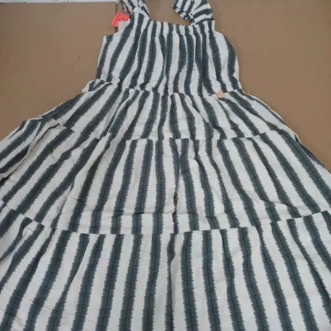 ANGEL & ROCKET ETTA BLAK SRIPE SUMMER DRESS - 12Y