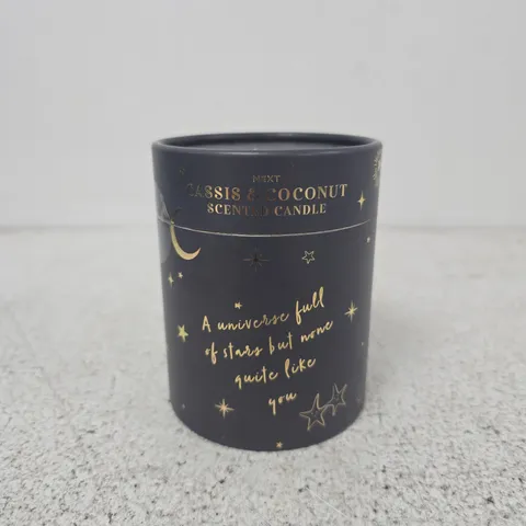 NEXT CASSIS & COCONUT SCENTED CANDLE