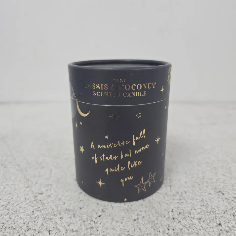 NEXT CASSIS & COCONUT SCENTED CANDLE