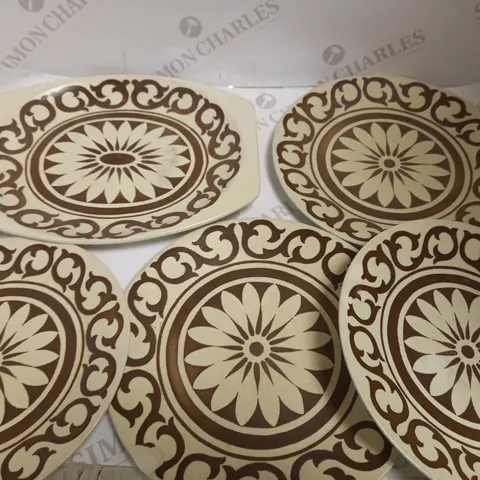 SET OF 5 J & G MEAKIN MAIDSTONE PLATES