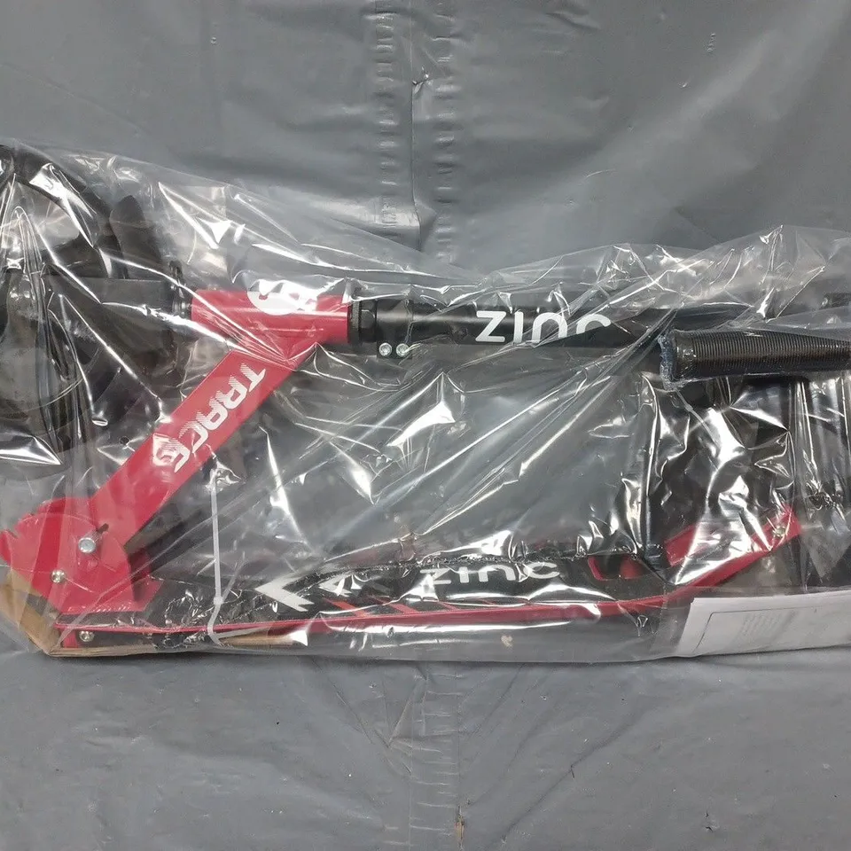 BOXED ZINC BIG WHEELED FOLDING SCOOTER - COLLECTION ONLY 