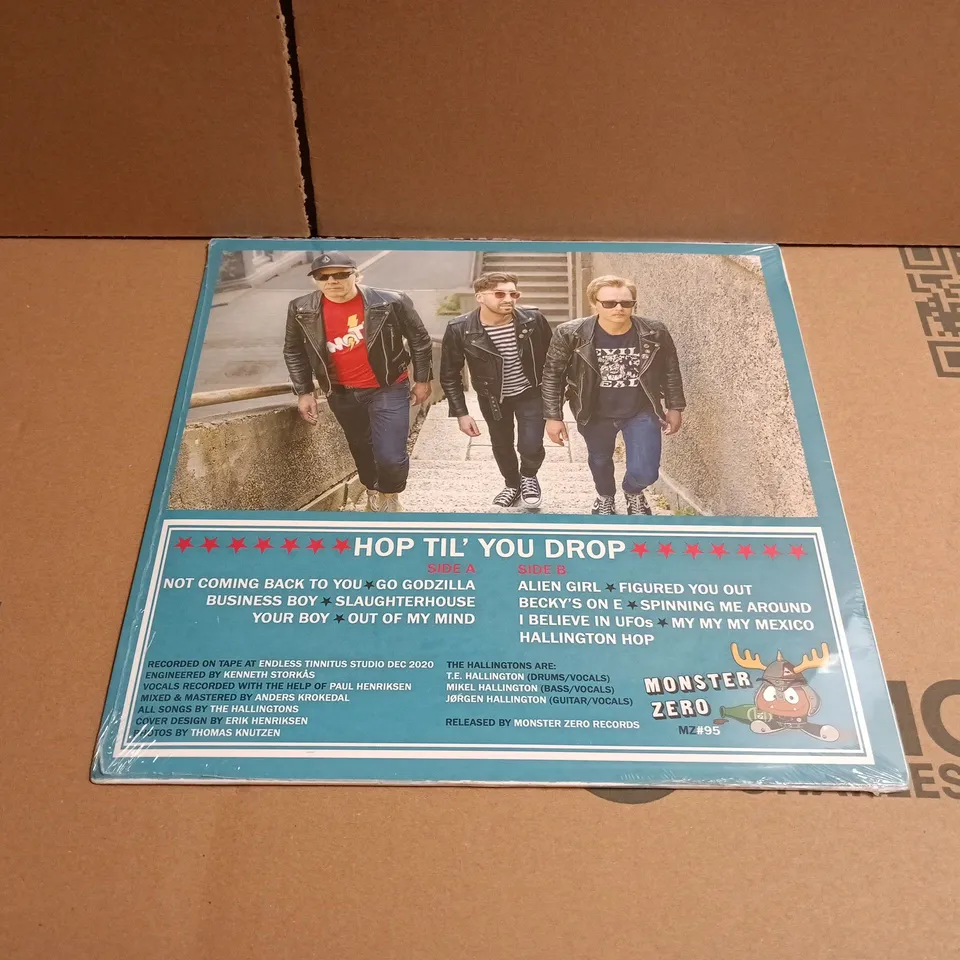 THE HALLINGTONS – HOP TIL' YOU DROP - SEALD - VINYL LP