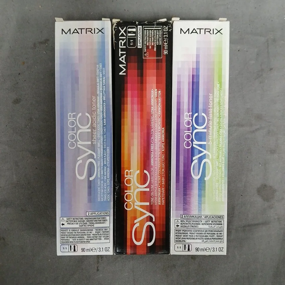 BOX OF APPROXIMATELY 20 ASSORTED MATRIX SO COLOUR SYNC PRODUCTS