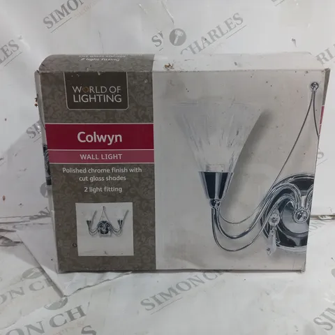 BOXED WORLD OF LIGHTING COLWYN POLISHED CHROME WALL LIGHT