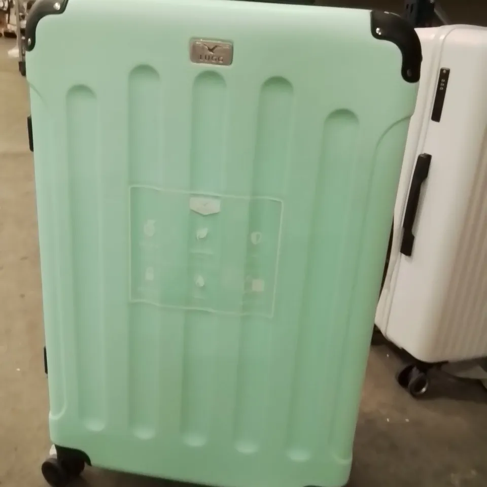 LUGG 3PCS SET SUITCASE LOCKABLE SYSTEM MINT GREEN CASES