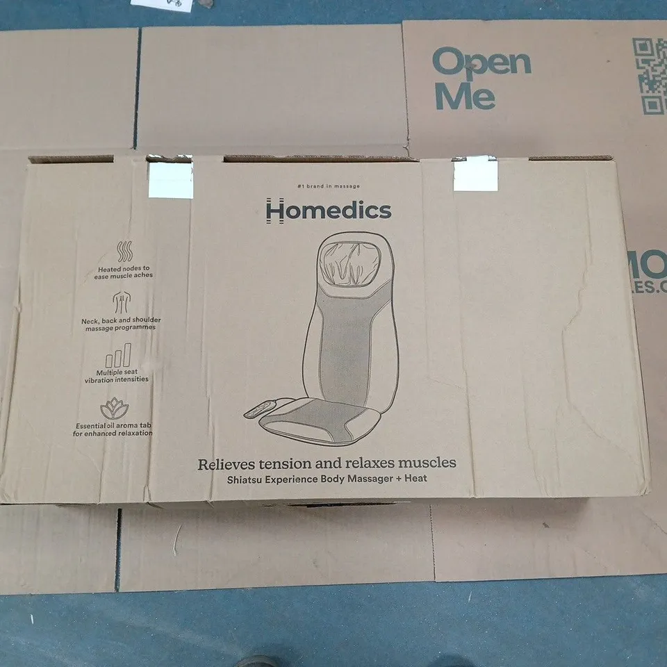 HOMEDICS SHIATSU EXPERIENCE BODY MASSAGER AND HEAT BOXED