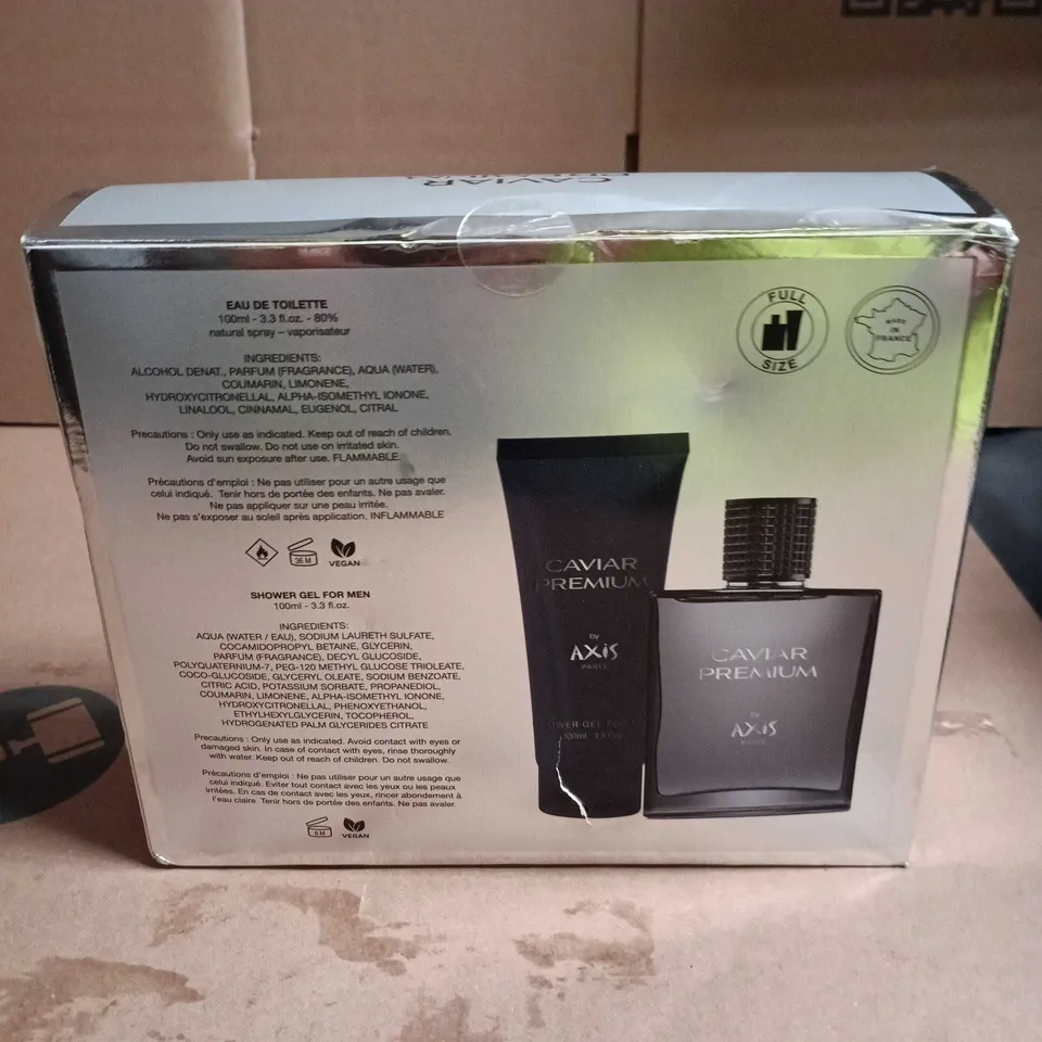 AXIS PARIS CAVIAR PREMIUM EDT 100ML + SHOWER GEL 100ML GIFT SET – MEN