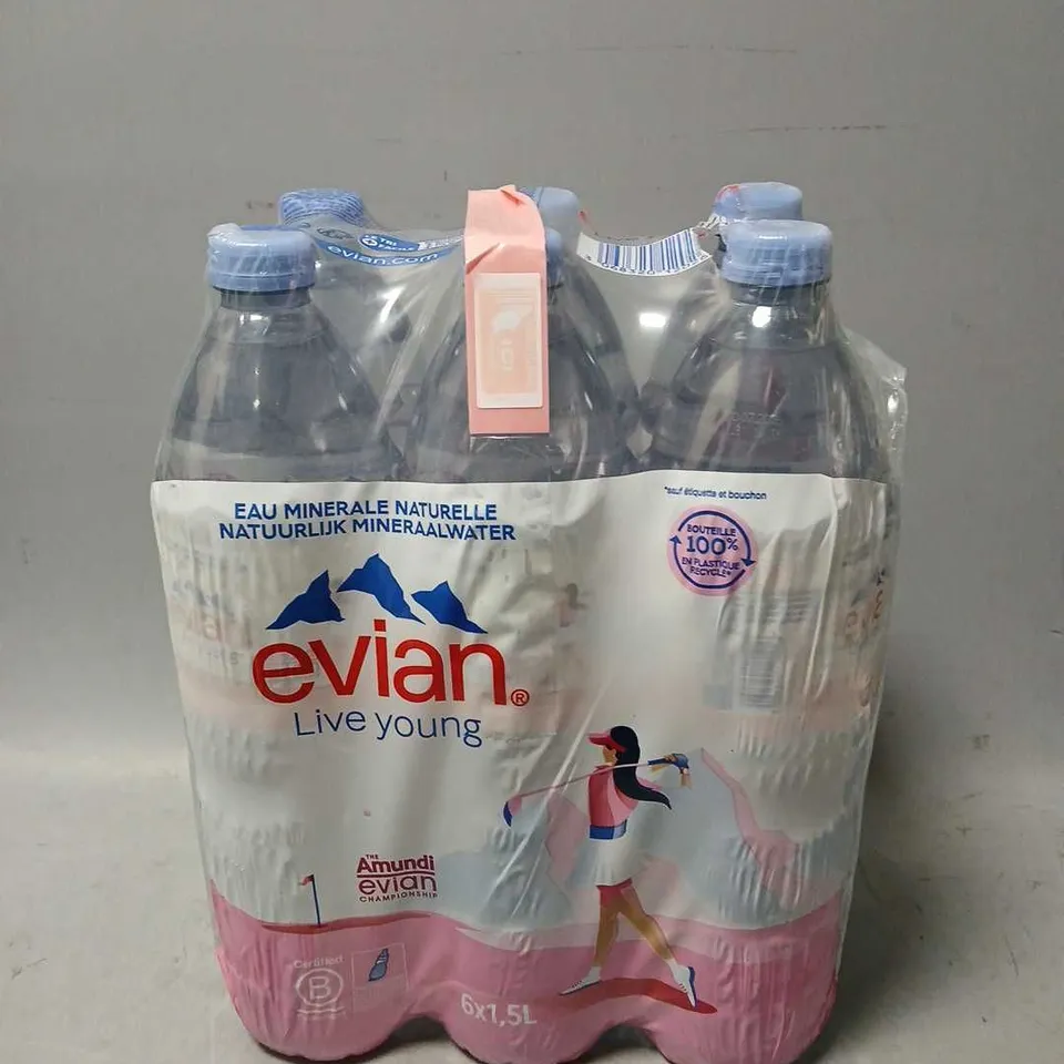 PACK OF 6 EVIAN WATERS - COLLECTION ONLY