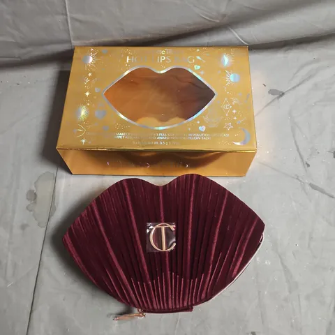 CHARLOTTE TILBURY HOT LIPS BAG GIFT SET β 3 X MATTE REVOLUTION LIPSTICKS