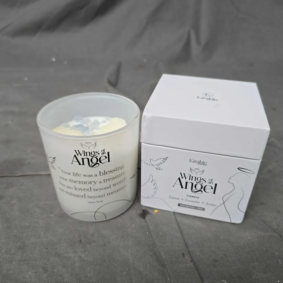 BOXED KIMBIE WINGS OF AN ANGEL SCENTED CANDLE 