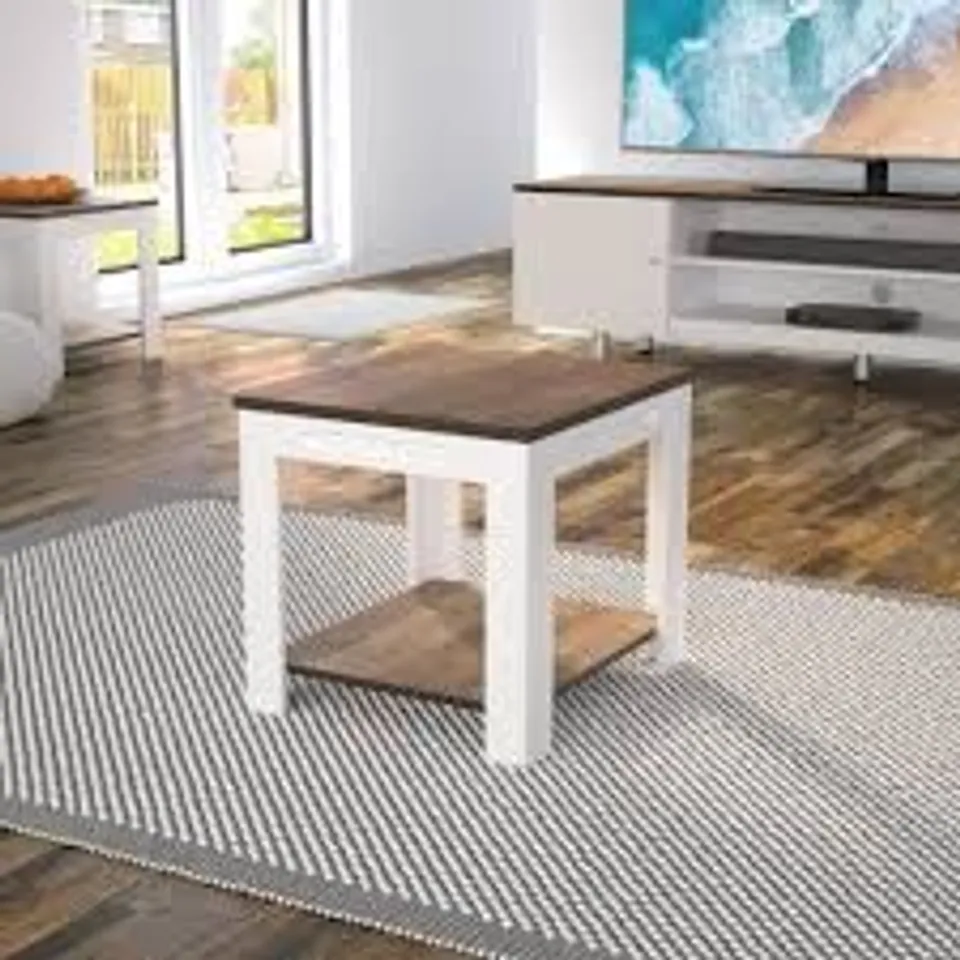 BOXED AVF WHITE SANDS SIDE TABLE