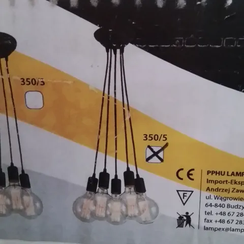 BOXED LAMPEX MODERN 5 LIGHT PENDANT
