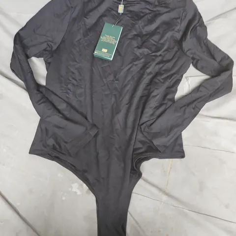 HOLLAND COOPER HARPER LONG SLEEVE BODYSUIT IN BLACK - LARGE