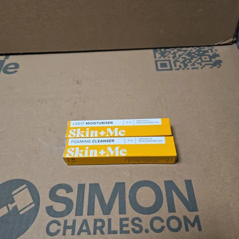 2 X SKIN + ME PRODUCTS: LIGHT MOISTURISER + FOAMING CLEANSER 