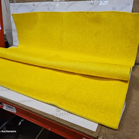JONESBORO FLATWEAVE YELLOW RUG 120 × 180