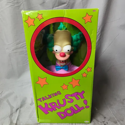BOXED THE SIMPSONS TALKING KRUSTY