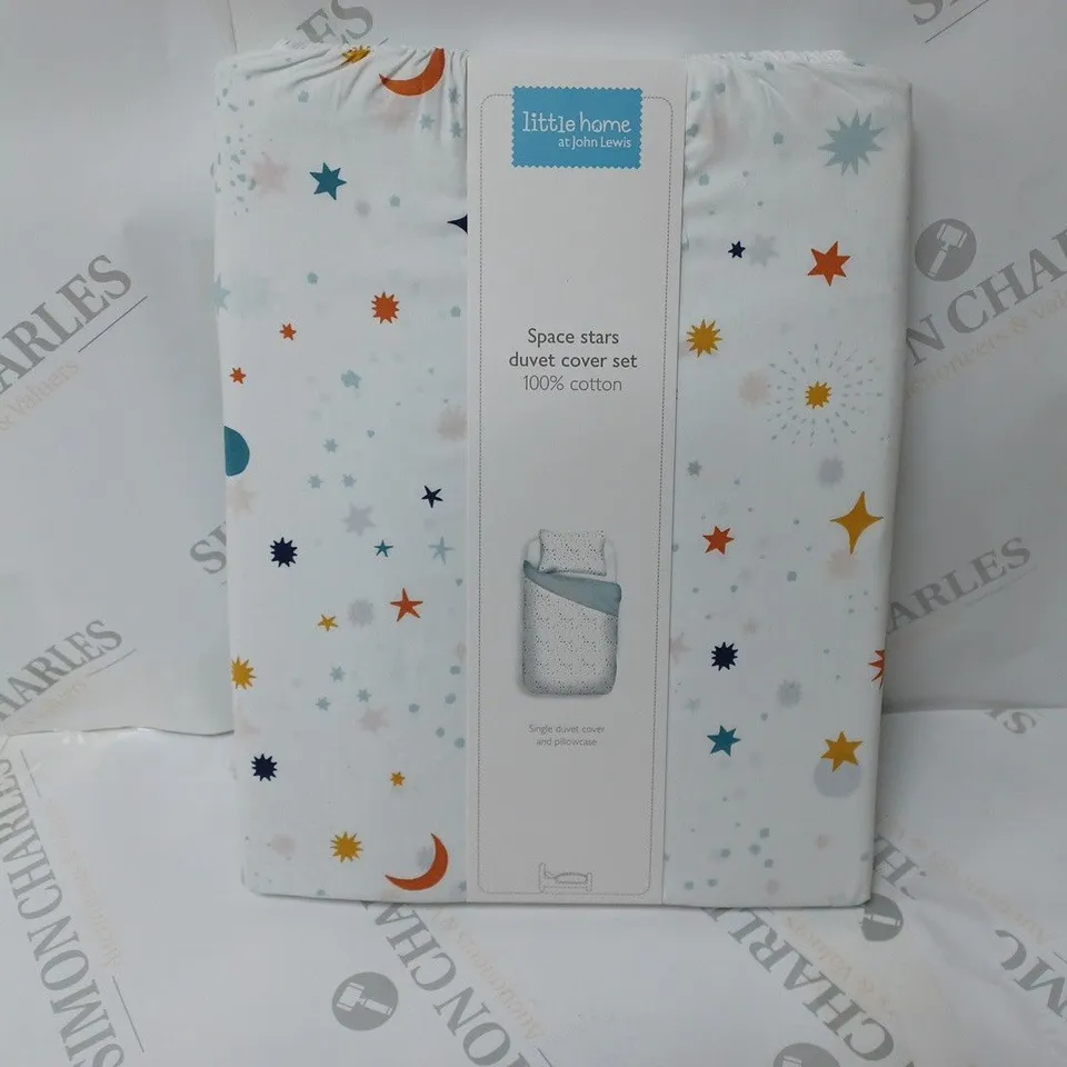 JOHN LEWIS LITTLE HOME SPACE STARS DUVET COVER SET SINGLE