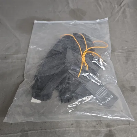 RHUDE BLACK DRAWSTRING SHORTS – NEON YELLOW LACES, MEN’S SIZE XL