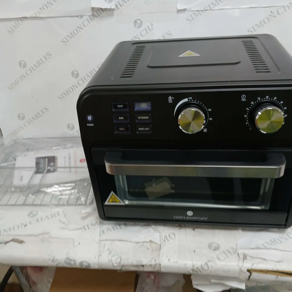 BOXED COOK'S ESSENTIAL 21-LITRE AIRFRYER OVEN IN BLACK 