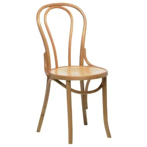 BOXED FAMEG CF140 BENTWOOD BISTRO NATURAL SIDE CHAIR (PACK OF 2)