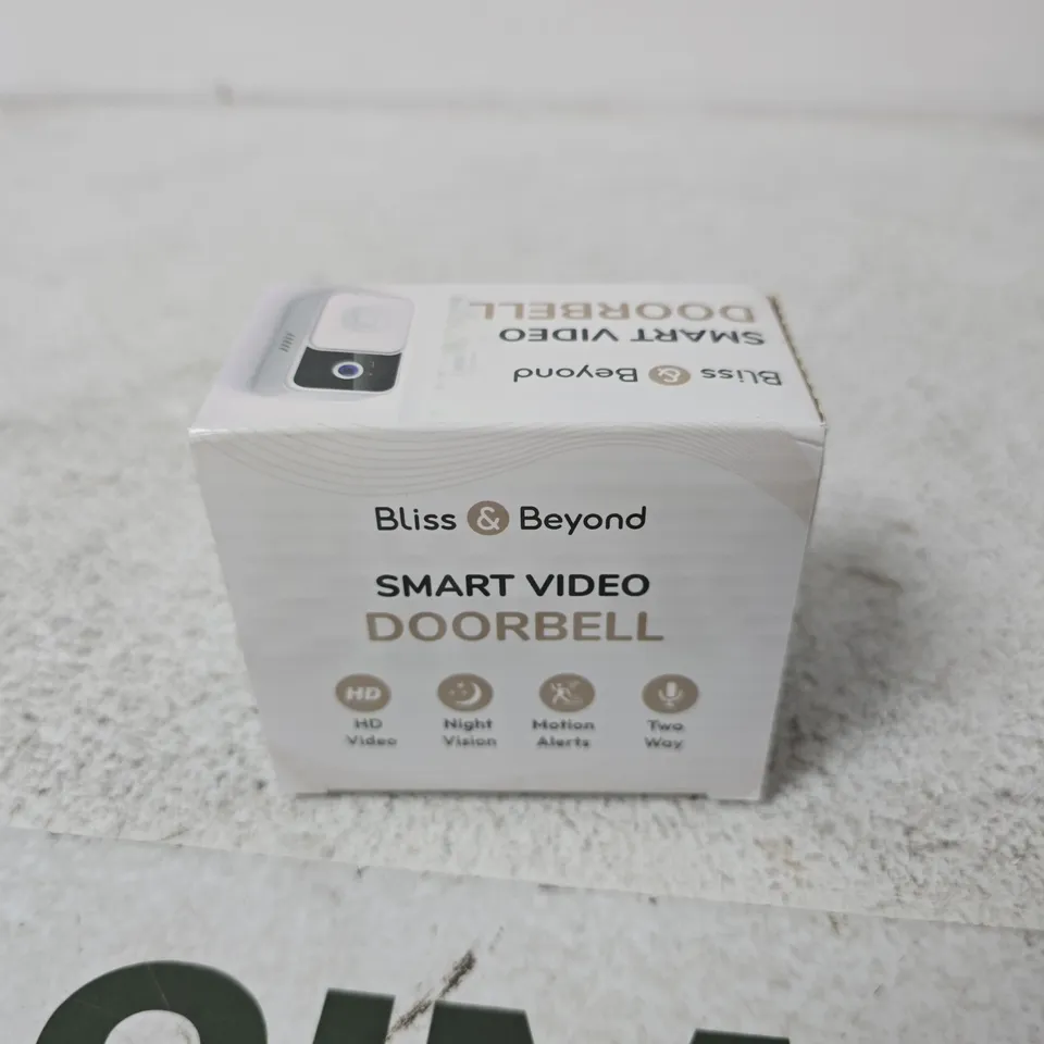 BLISS & BEYOND SMART VIDEO DOORBELL – BOXED