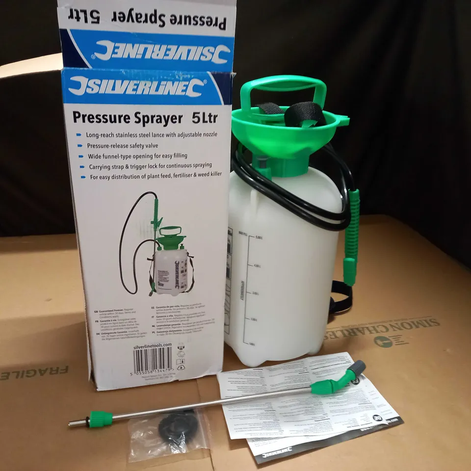 SILVERLINE 5LTR PRESSURE SPRAYER 