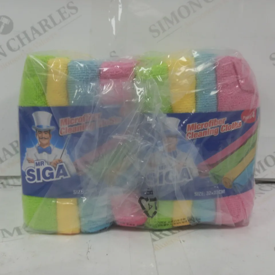 4 X MR SIGA MICROFIBER CLEANING CLOTHS PACK OF 4 