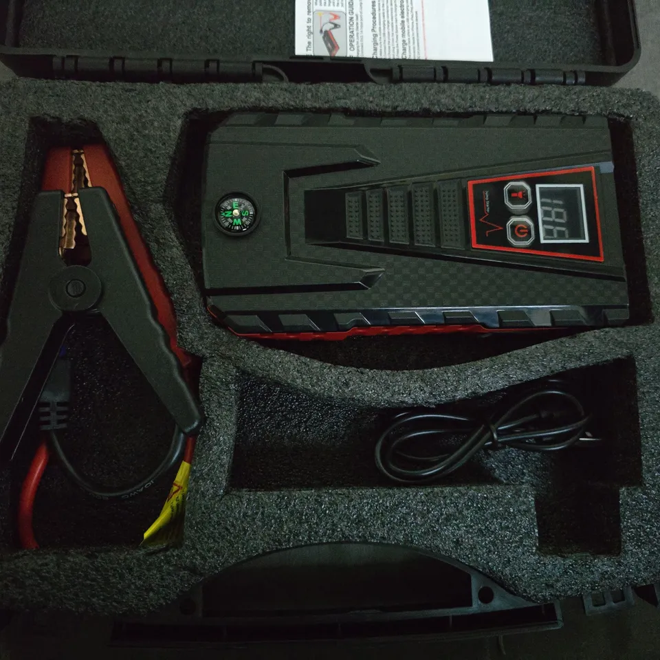 DIGITAL CAR BATTERY TESTER WITH CROCODILE CLIPS – CASE INCLUDED 