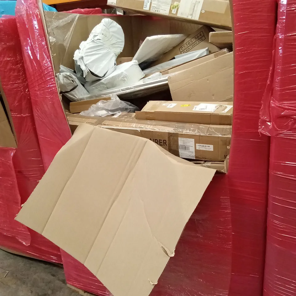 PALLET OF ASSORTED HOUSEHOLD GOODS AND PRODUCTS TO INCLUDE; COMPACT BED RAIL, PET CARRIER, ECO HEATER ETC