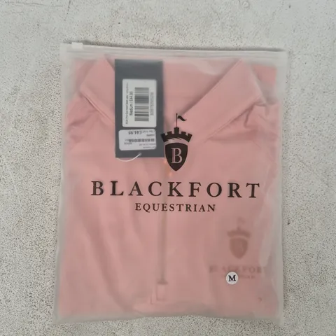BAGGED BLACKFORT BLUSH PINK COOL MESH LONG SLEEVE BASE LAYER SIZE MEDIUM
