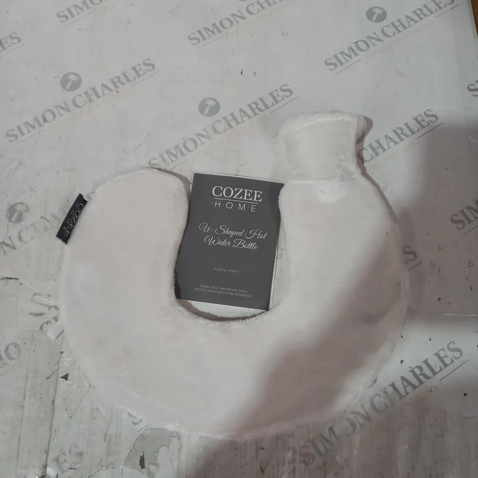 COZEE HOME WHITE U-SHAPED HOT WATER BOTTLE