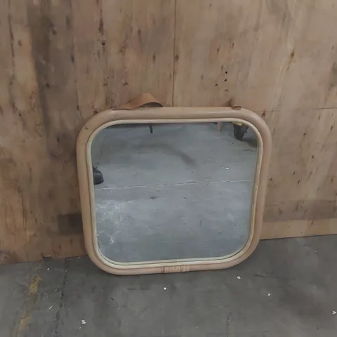 DESIGNER WOODEN FRAMED WALL MIRROR