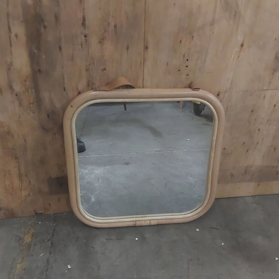 DESIGNER WOODEN FRAMED WALL MIRROR