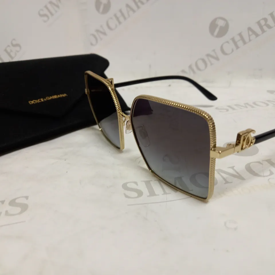DOLCE & GABBANA GOLD SQUARE SUNGLASSES RRP £253