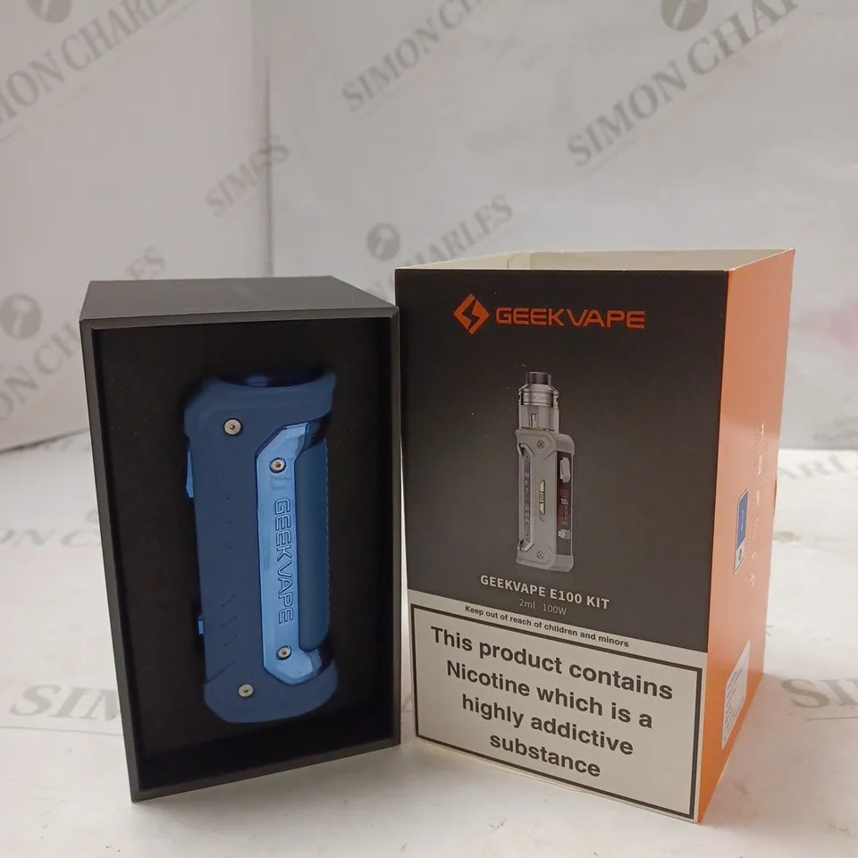 BOXED GEEK VAPE GEEKVAPE E100 KIT - BLUE. 