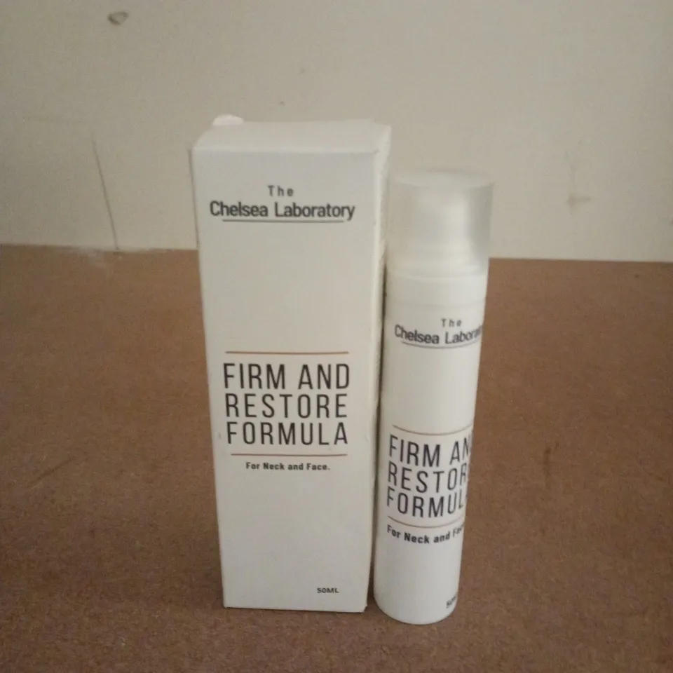BOXED THE CHELSEA LABORATORY FIRM AND RESTORE FORMULA FOR NECK AND FACE (50ML)