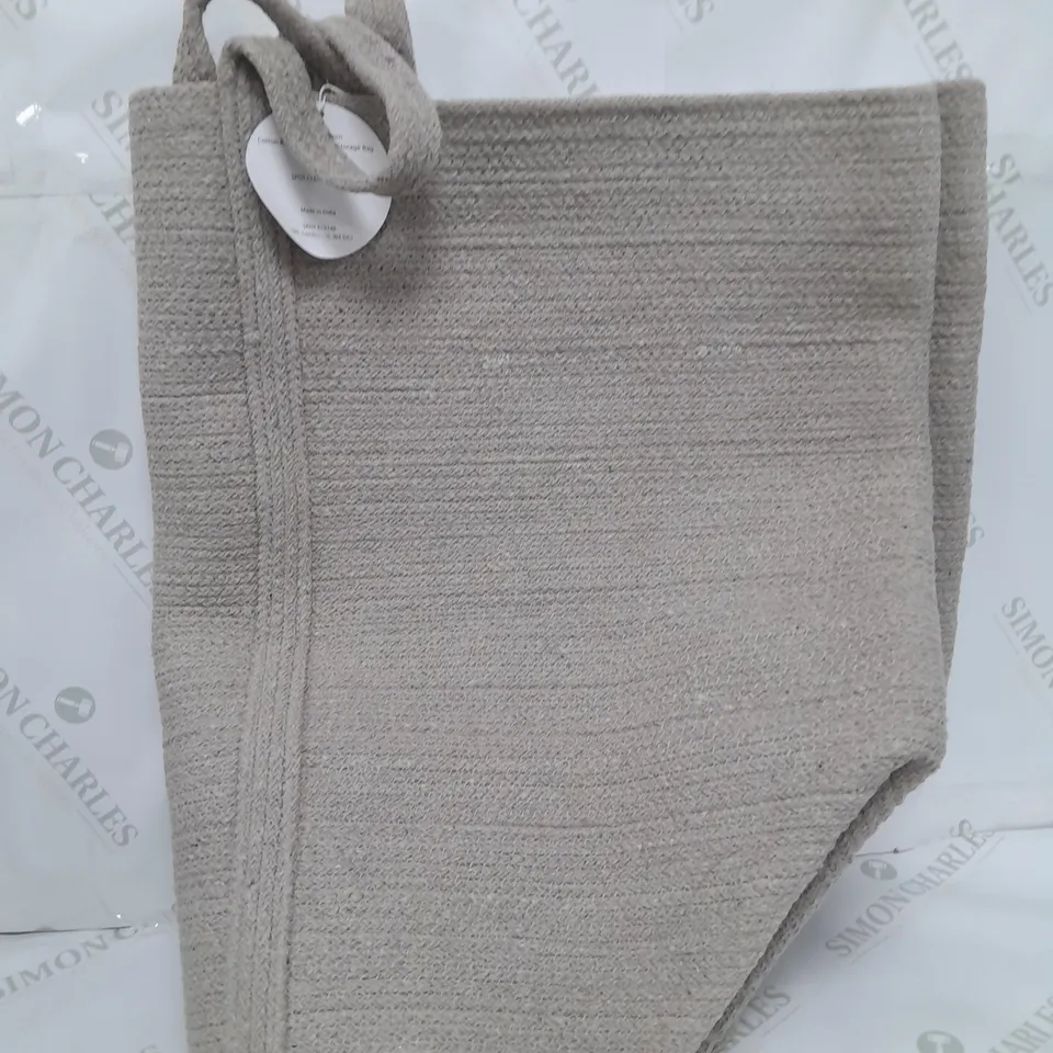 BOXED K BY KELLY HOPPEN COTTON BRAIDED OVERSIZED STORAGE BAG