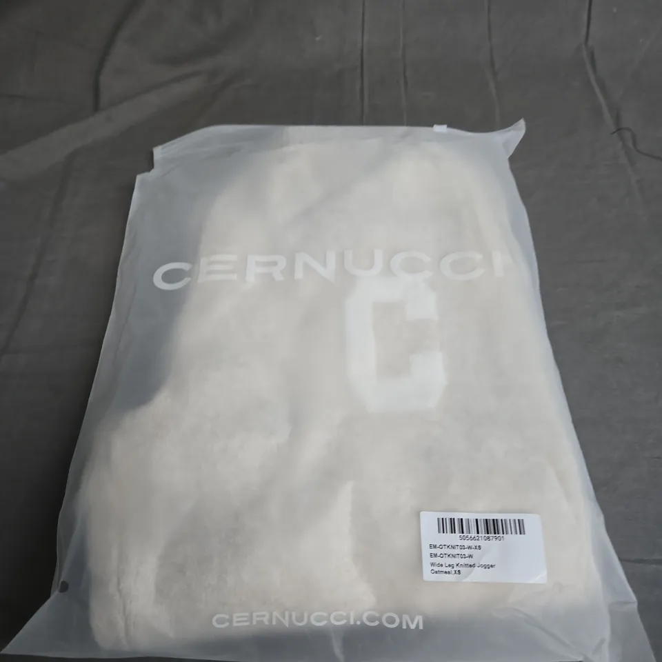 SEALED CERNUCCI WIDE LEG KNITTED JOGGERS - SIZE XS