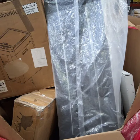 PALLET CONTAINING ASSORTED PRODUCTS INCLUDING PAPER SHREDDER, ROLLER BLIND, TOILET SEAT & GARDEN FURNITURE