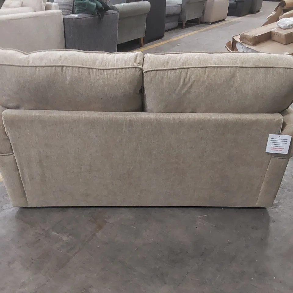 QUALITY DESIGNER WILLIAM FABRIC UPHOLSTERED 2 SEATER SOFA