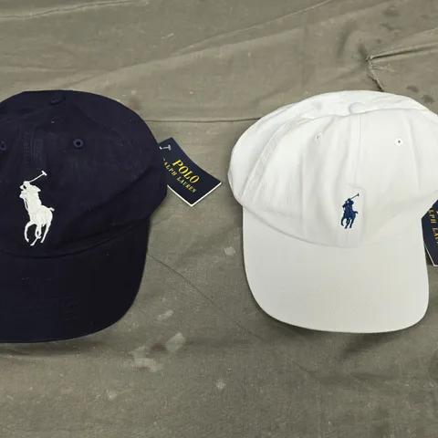 LOT OF 2 RALPH LAUREN BASEBALL CAPS - ONE SIZE