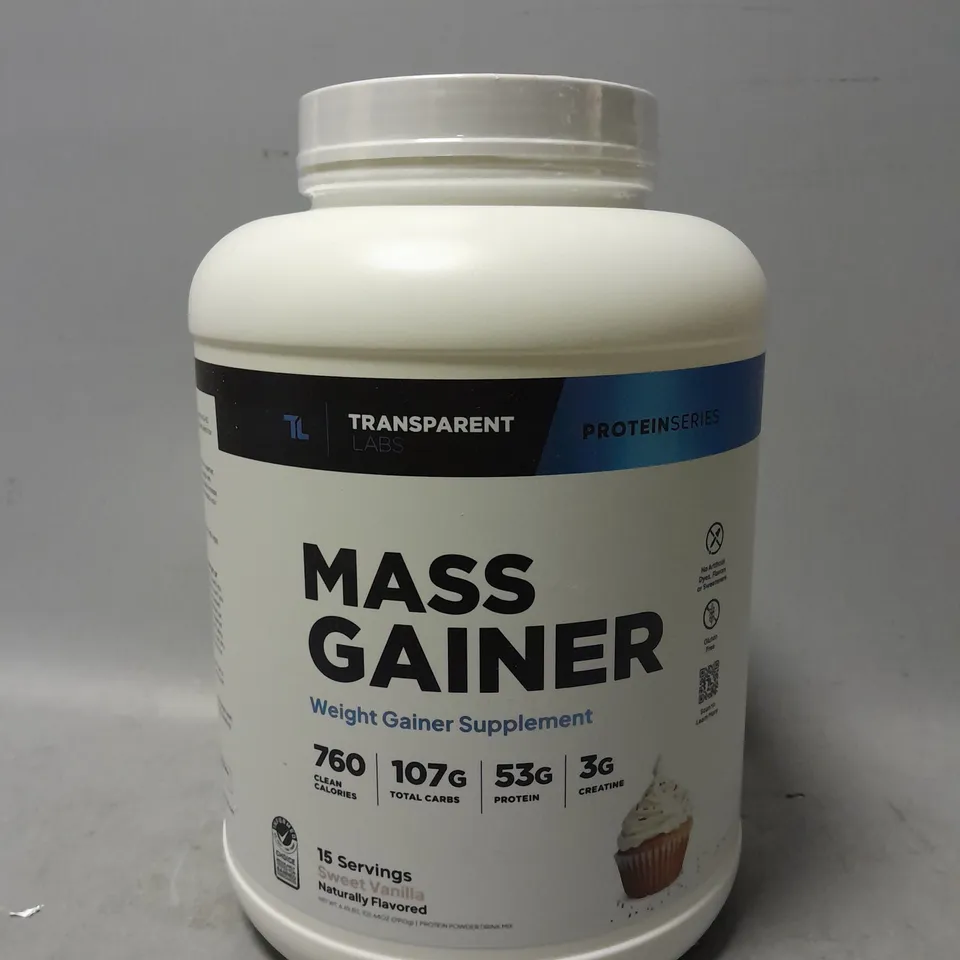 TRANSPARENT LABS MASS GAINER SWEET VINILLA 