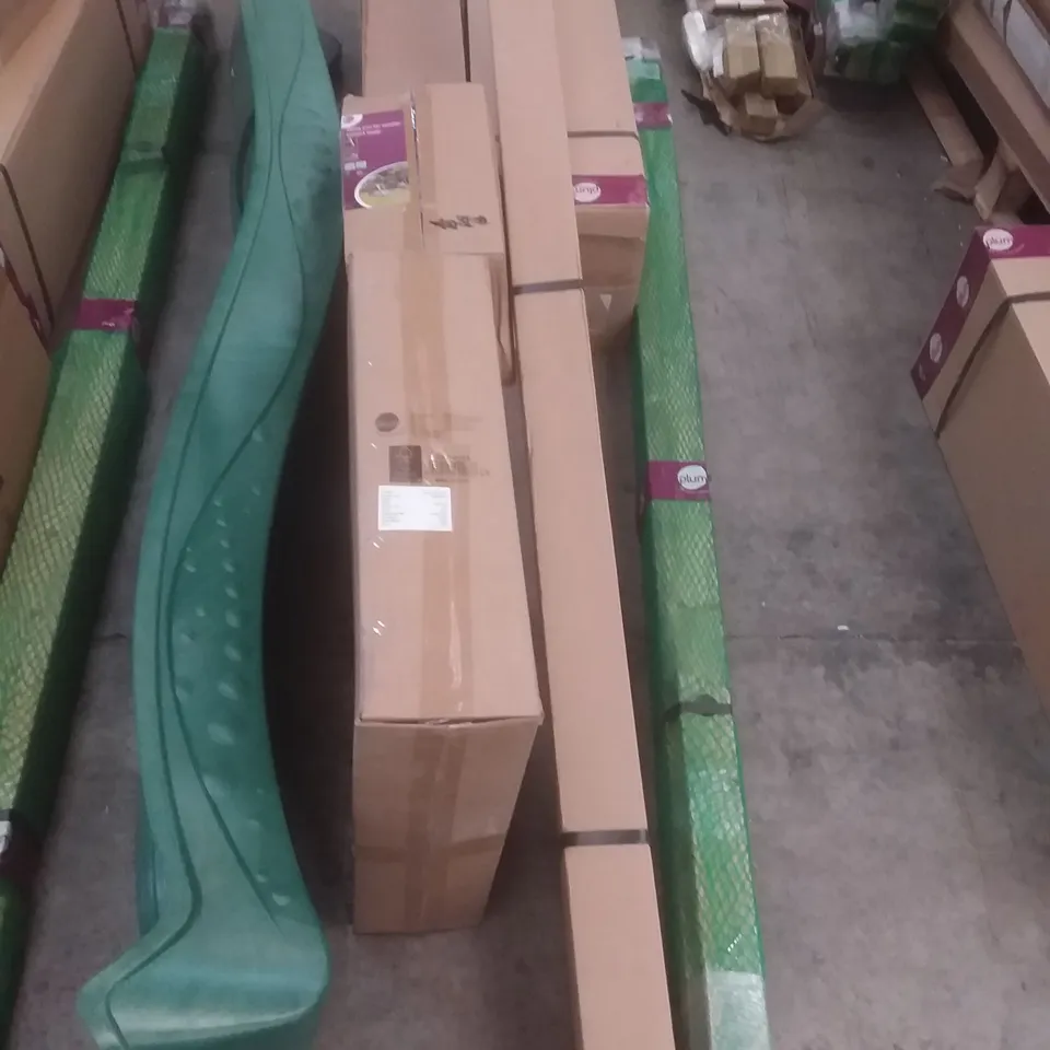 PLUM WOODEN LOOKOUT TOWER WITH SWING AND SLIDE (7 PARTS - MAY BE PARTS MISSING)