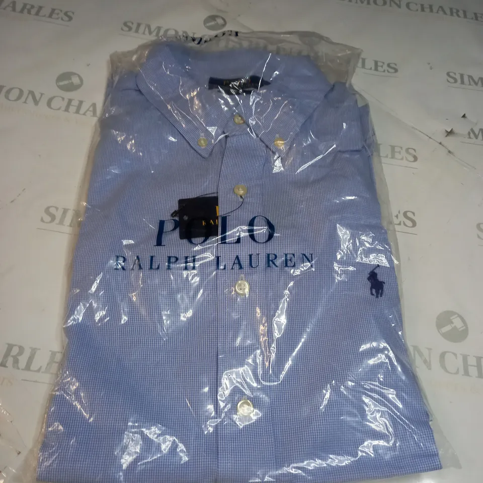 POLO RALPH LAUREN BLUE SHIRT SIZE M