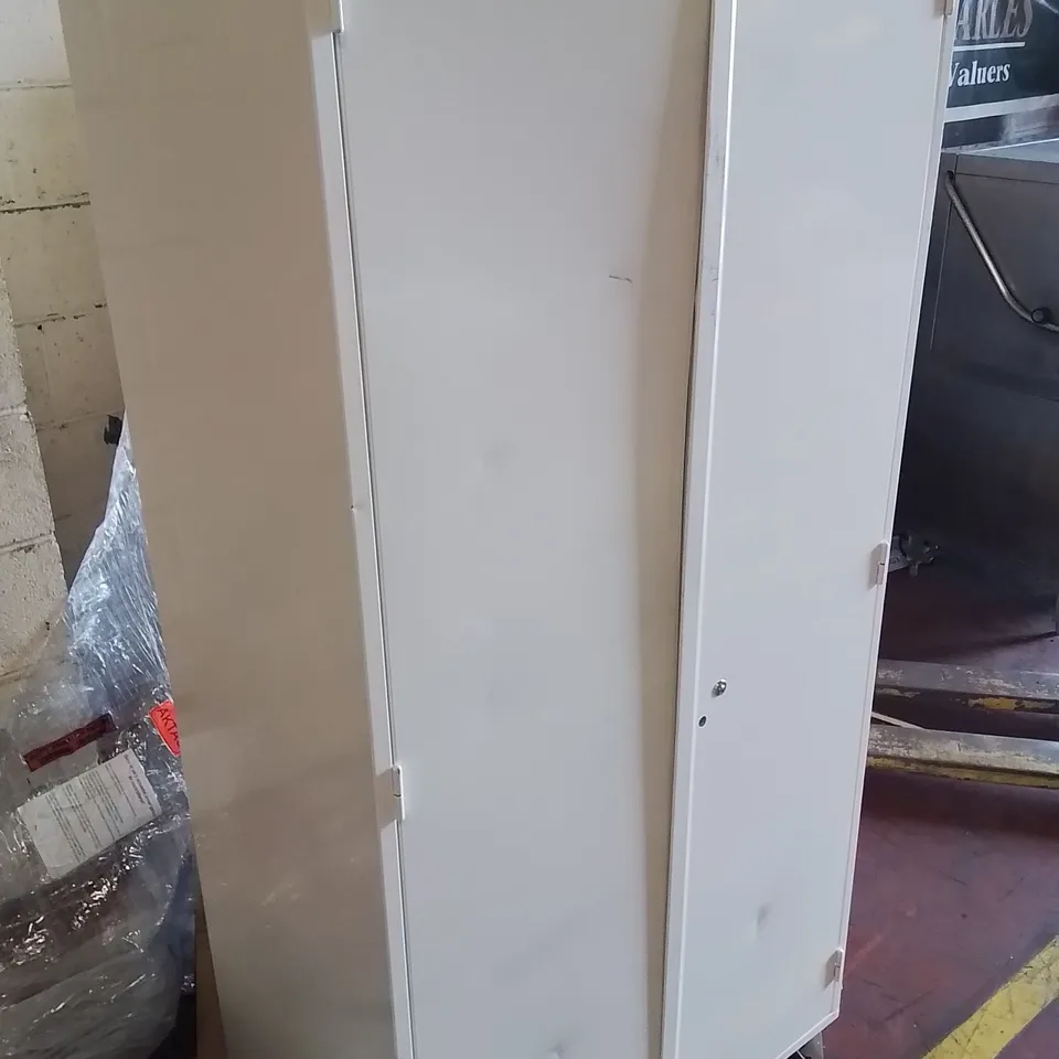 LARGE FREESTANDING METAL MEDICINE/OFFICE CABINET