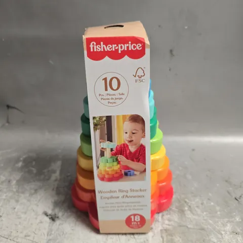 FISHER PRICE WOODEN RING STACKER