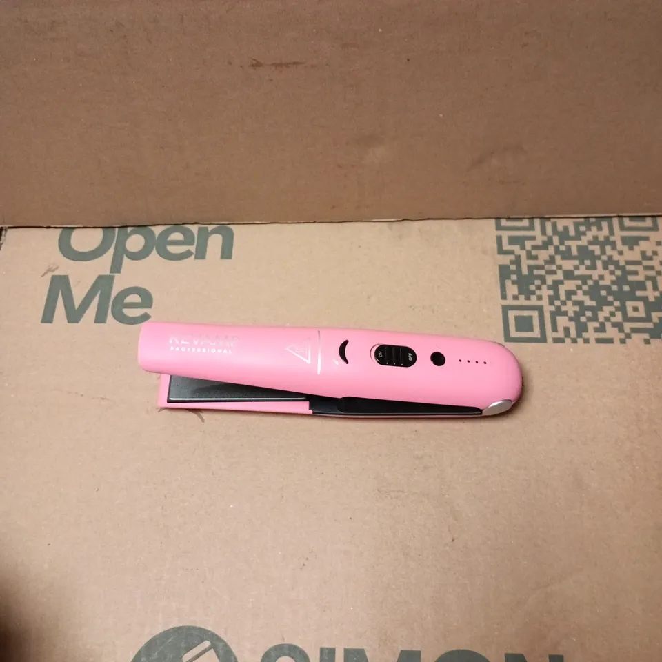 REVAMP PROFESSIONAL LIBERATE CORDLESS COMPACT HAIR STRAIGHTENER – PINK